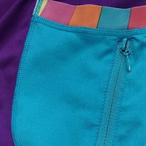 Lime Apple Colorblock Jacket Big Girls 7/8 EUC - Picture 8 of 8